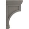 Ekena Millwork 7"W x 7 1/2"D x 13"H Fluted Wood Vintage Decor Corbel, Reclaimed Grey CORWD07X07X13FLGY - alternate 2